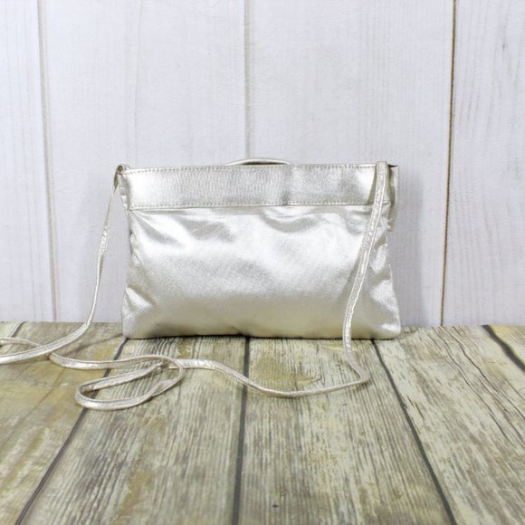 Vintage La Regale Silver Acetate Handmade Purse Evening Bag - Picture 6 of 13